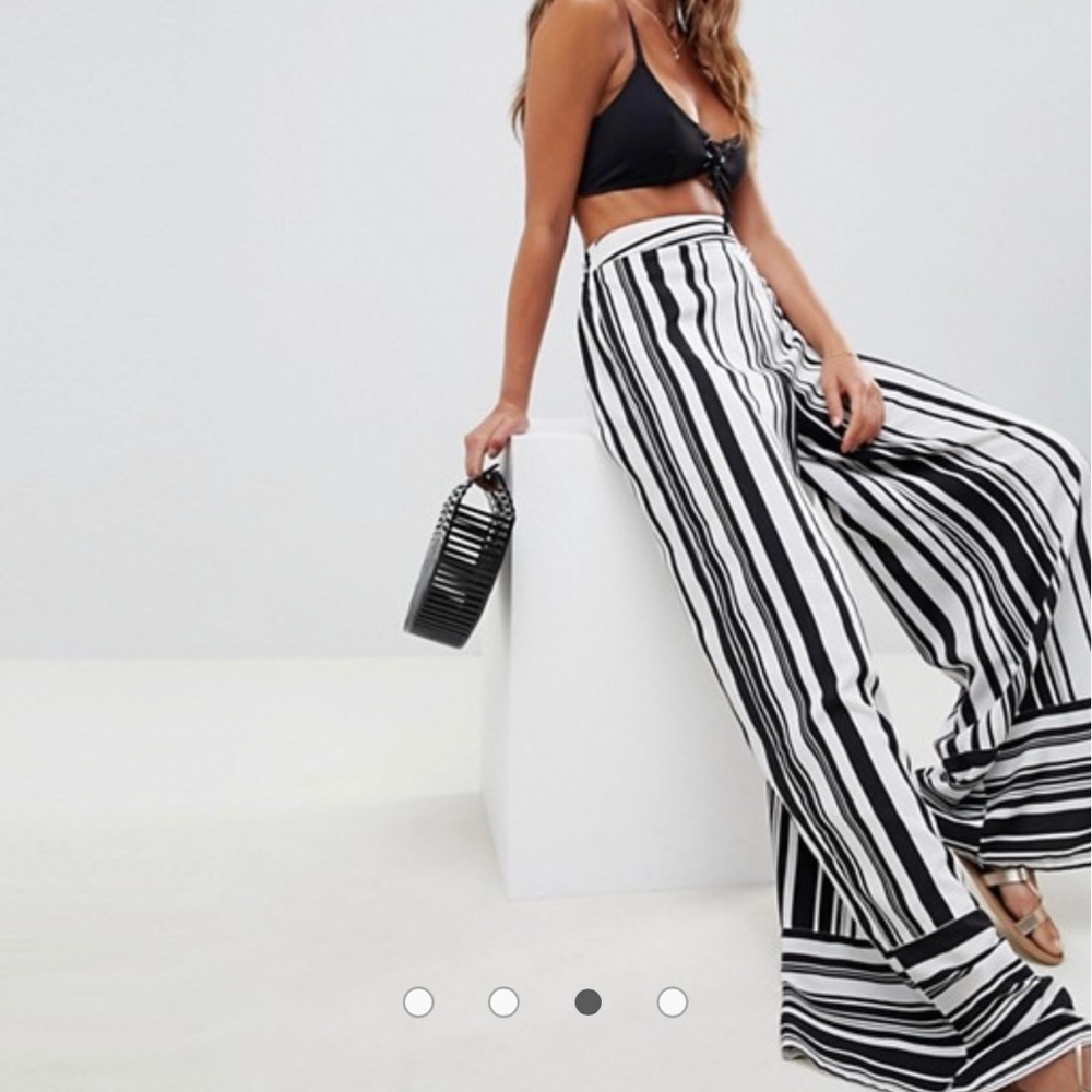 ASOS  Akasa Multi Stripe Beach Pants OS